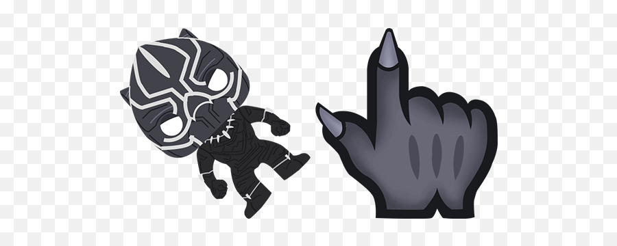 Black Panther Cursor U2013 Custom Cursor Emoji,Black Power Fist Png