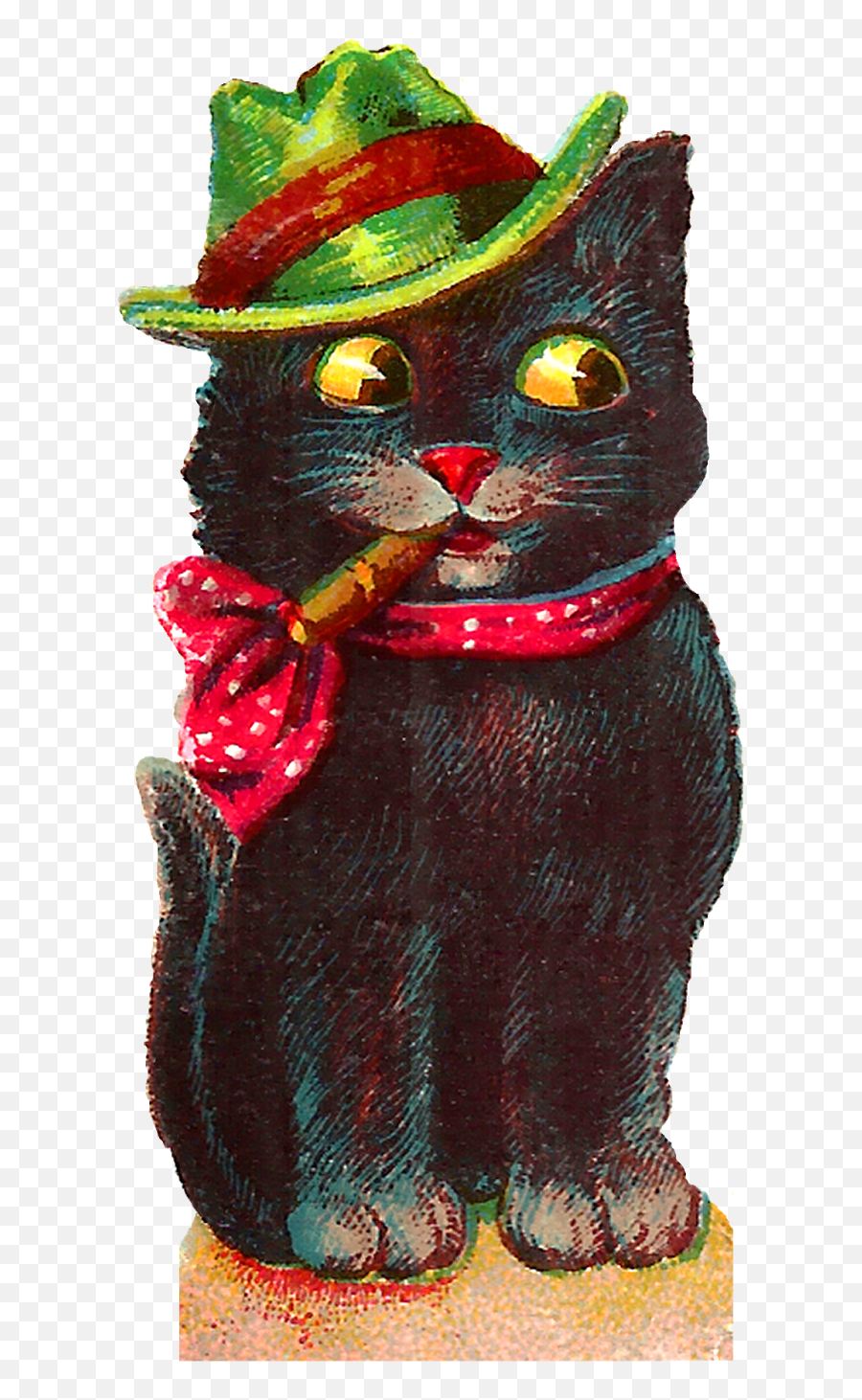 Cat Wearing A Hat Banner Transparent - Cat Emoji,Cat In The Hat Clipart