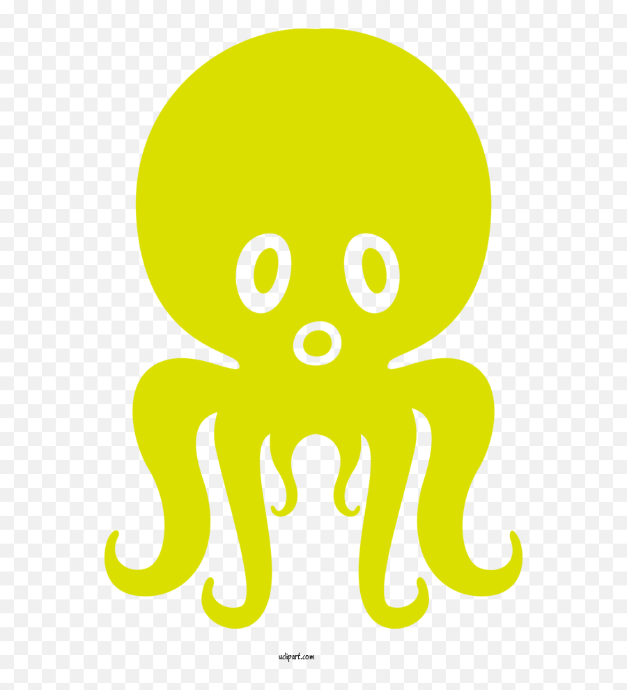 Animals Octopus Cartoon Yellow For Octopus - Octopus Clipart Emoji,Octopus Clipart Free