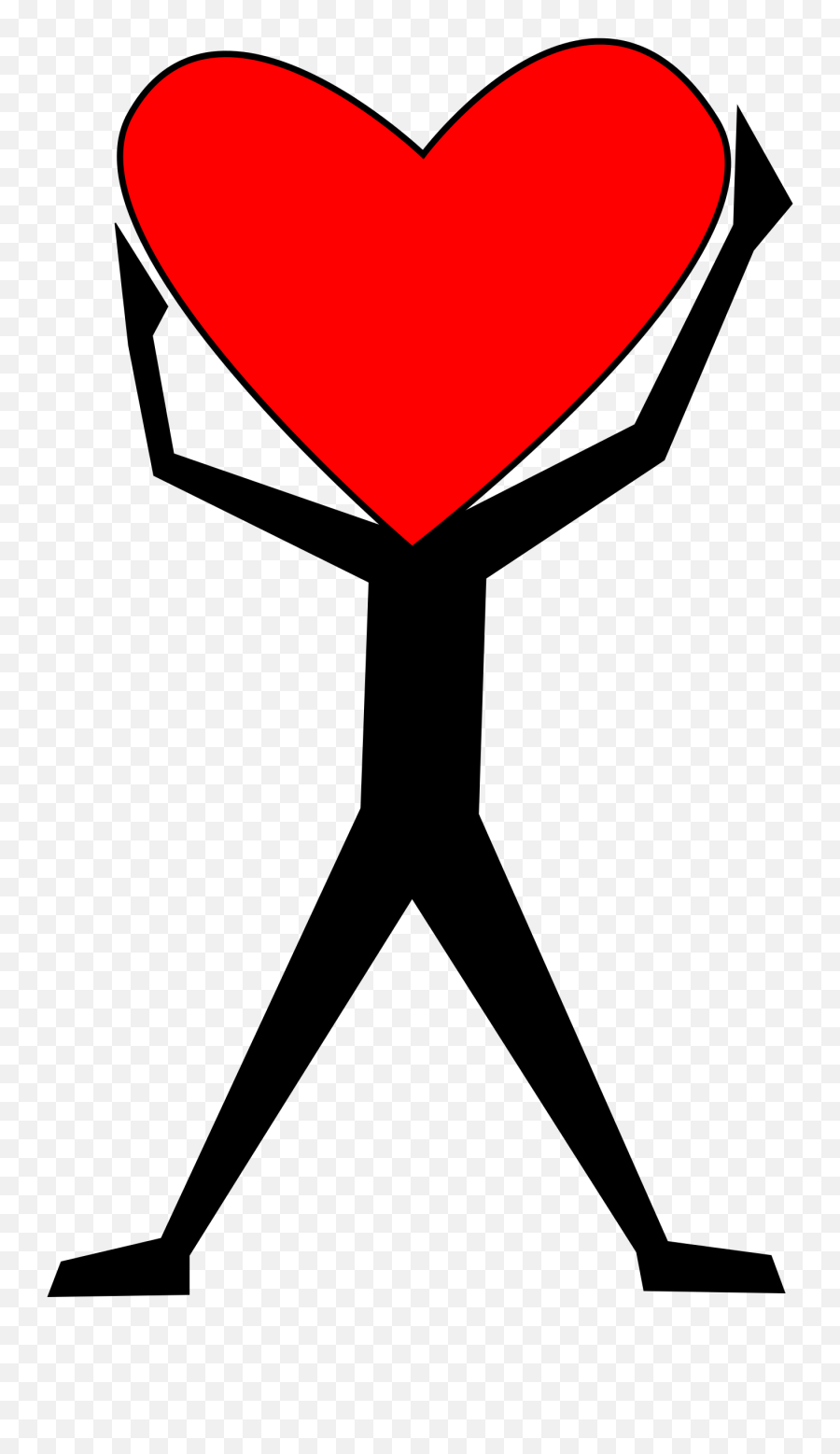 Heart Clipart Man Heart Man Transparent Free For Download - Person With Heart Png Emoji,Free Heart Clipart