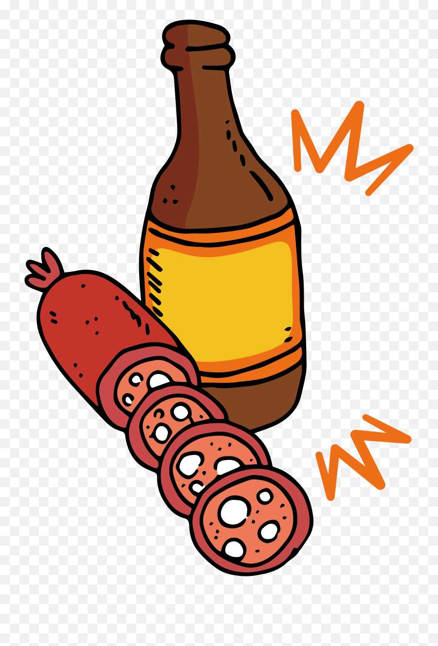 Library Of Hot Dog Roast Vector Black And White Stock Png - Sausage Beer Cartoon Png Emoji,Hotdog Clipart