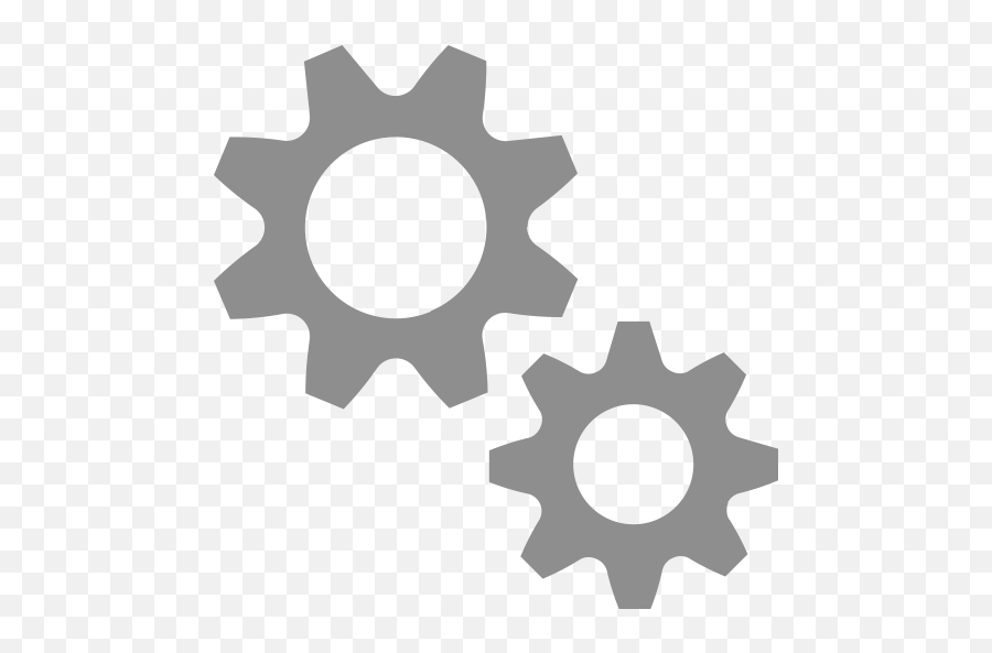 Cogs Gears Machine Preferences - Gear Icon Grey Png Emoji,Settings Icon Png
