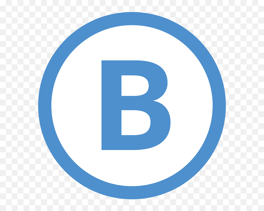 B Sign Symbol - Vertical Emoji,B Logo