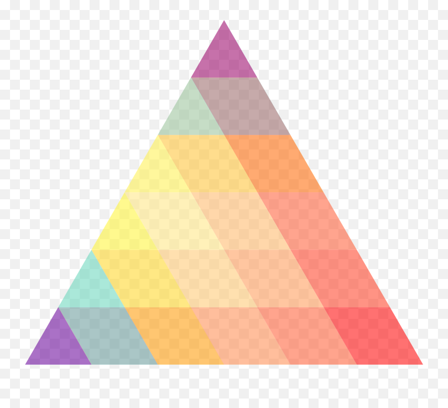 Download Health Triangle Transparent - Colorful Triangle Png Emoji,Triangle Transparent Background