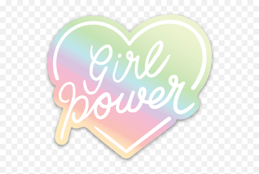 Girl Power Holographic Sticker Jane Emoji,Girl Power Png