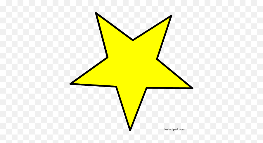 Yellow Star Clipart Hd Png Download - Big Yellow Star Clip Art Emoji,White Star Clipart