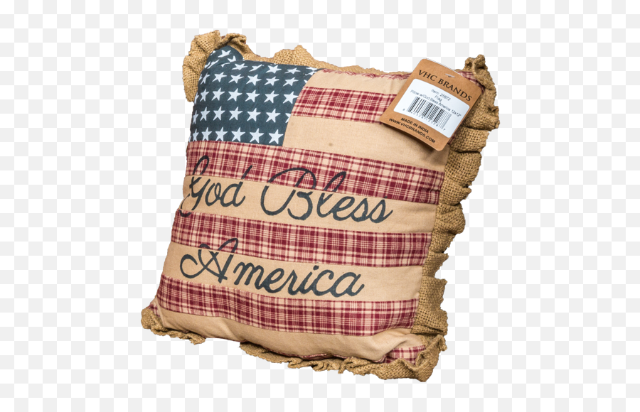 Vhc Brands Flag Pillow Bless - Decorative Emoji,God Bless America Clipart