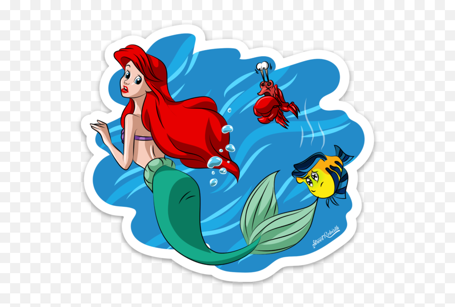 One 4 Inch Water Proof Vinyl Sticker - Mermaid Emoji,Hydro Flask Logo Sticker