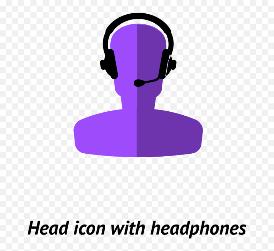 Headphone Icon Png - Bust Wearing Headphones Icon Language Emoji,Headphones Icon Png