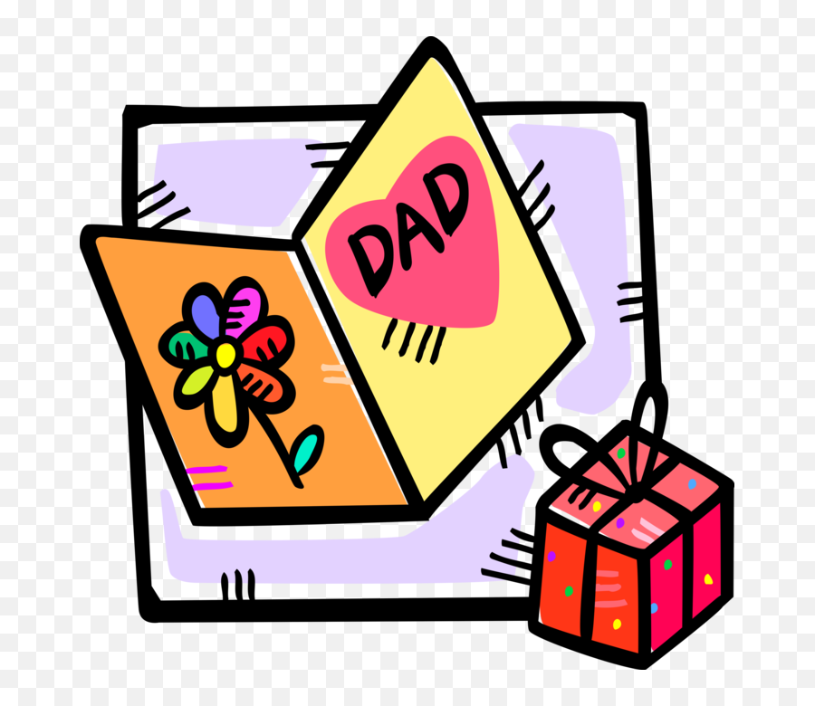 Gift Royalty Free Vector Clip - Day Gift Clipart Emoji,Fathers Day Clipart