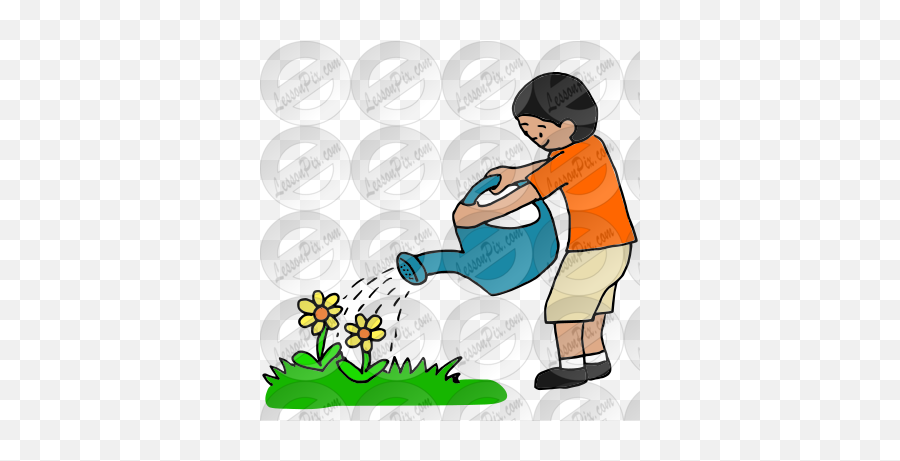 Watering Picture For Classroom Emoji,Water Plants Clipart