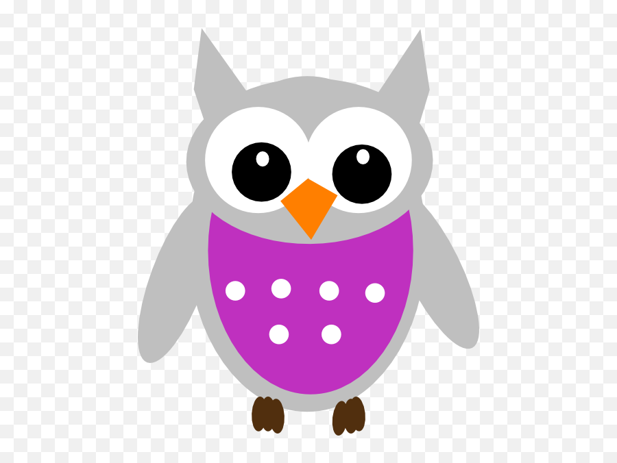 Purple Owl Clip Art At Clkercom - Vector Clip Art Online Emoji,4h Clipart