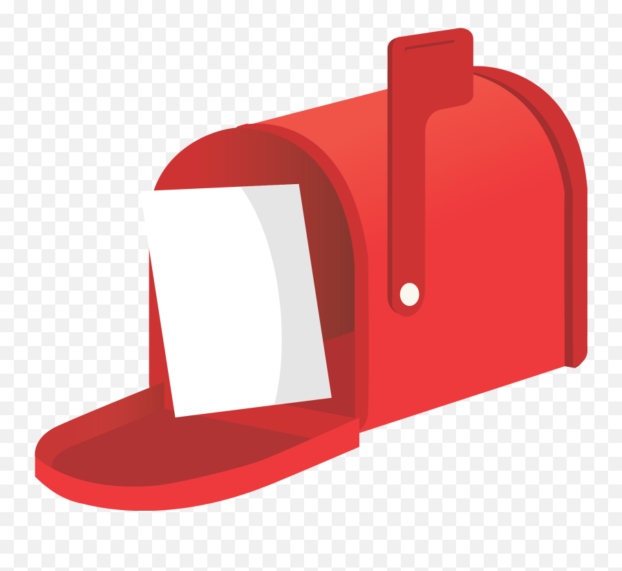Mail Clipart Red Mailbox Mail Red Mailbox Transparent Free - Mailbox Png Emoji,Mail Clipart
