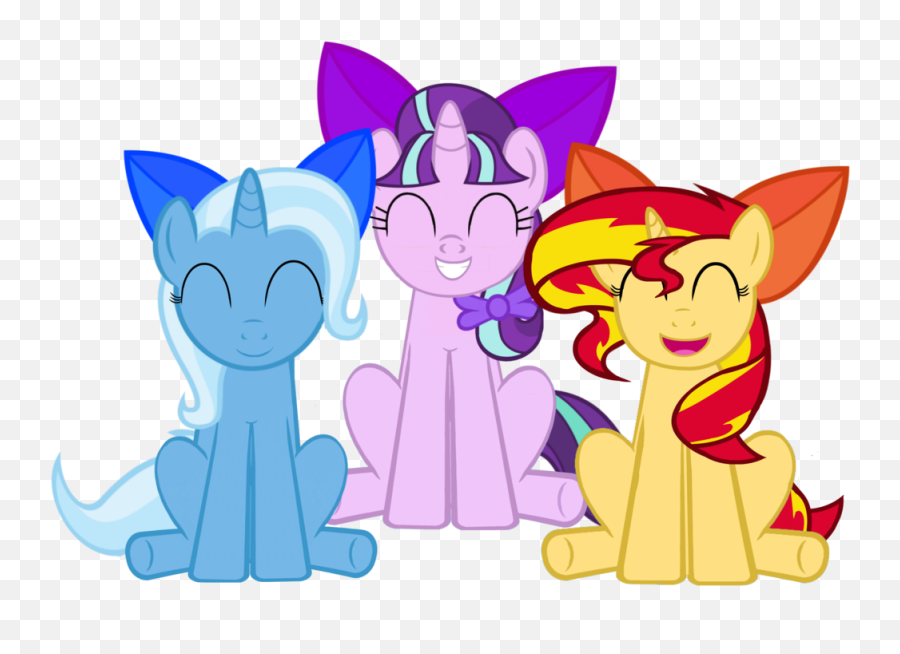 The Reformed Adorable Unicorn Trio By Loving - Brony My Emoji,Unicorn Eyes Clipart