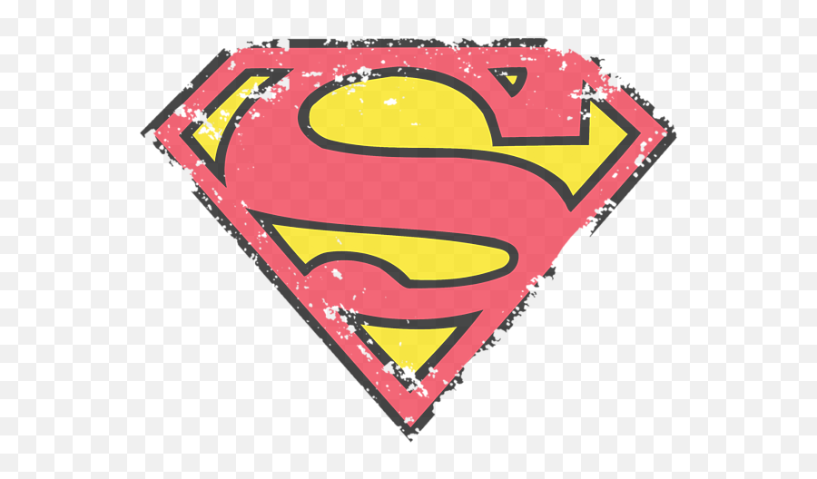 Superman - Distressed Shield Tshirt For Sale By Brand A Emoji,Distress Clipart