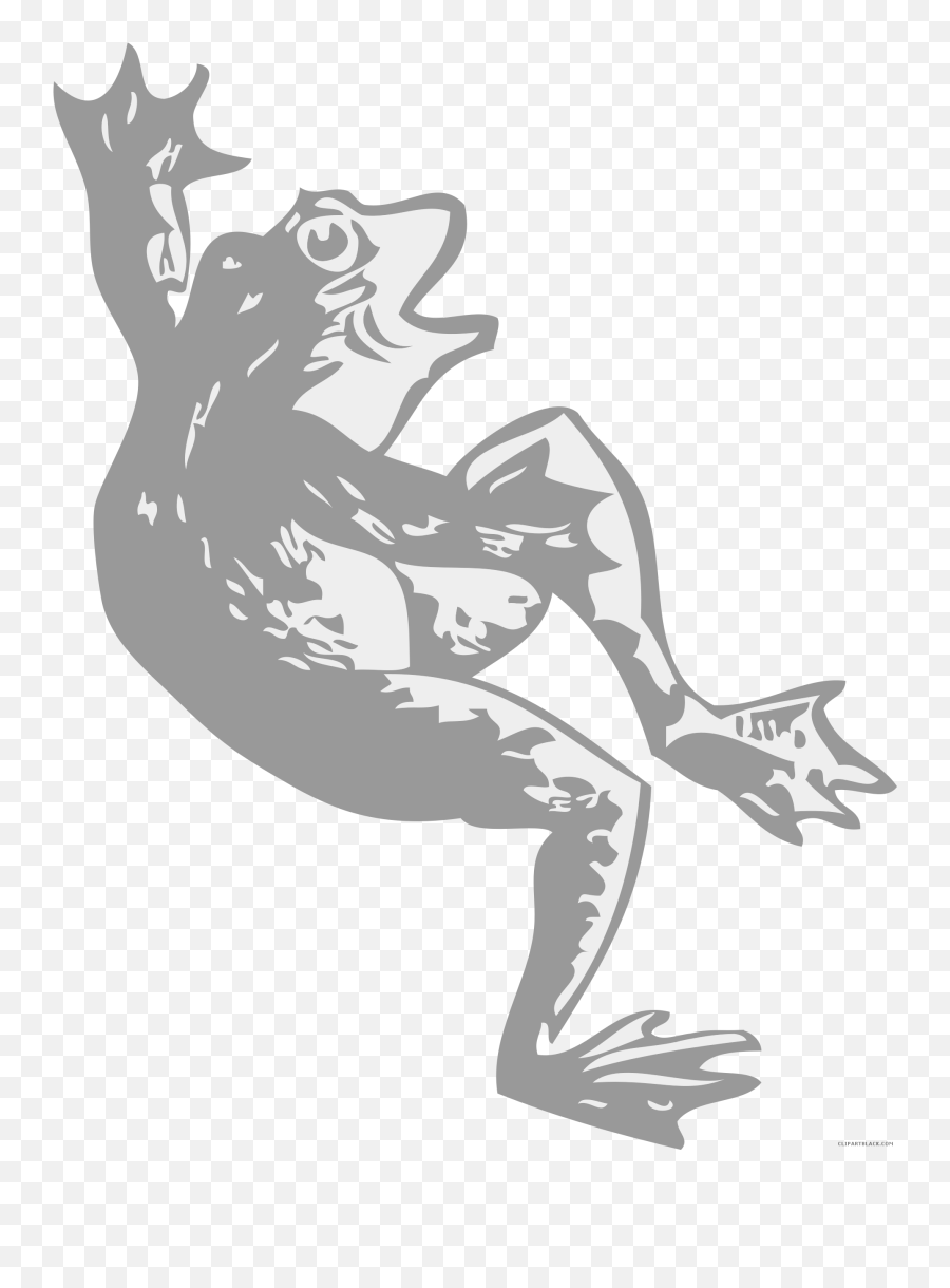 Frog Clipart Black And White Png 2 Png Image Emoji,Frogs Clipart Black And White