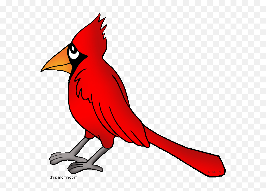 Clipart Baby Cardinal Clipart Baby - Drawing State Bird Emoji,Cardinal Clipart