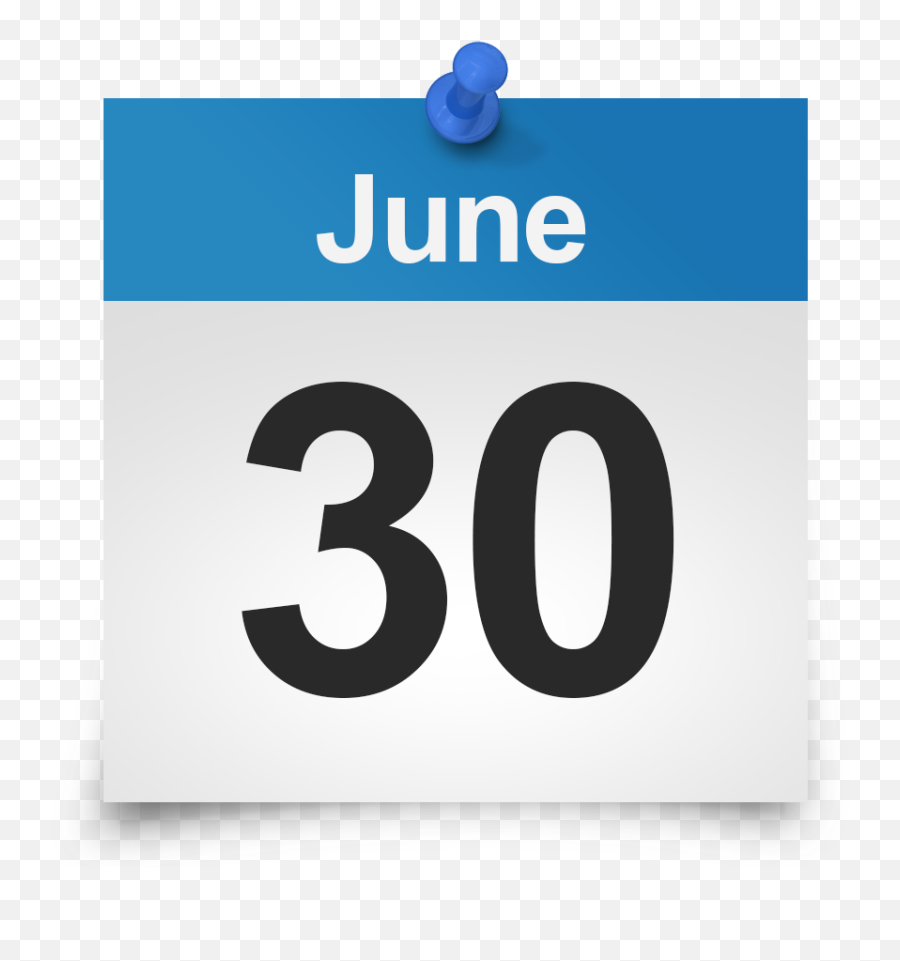 Download June 30 Calendar Icon Png Png Image With No Emoji,Calendar Icons Png