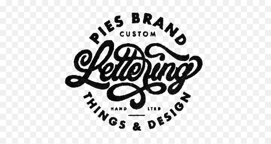 Pies Brand Custom Hand Lettering And Design Logo Stamp - Kings College Of Health Sciences Bahawalpur Emoji,Stamp Logo