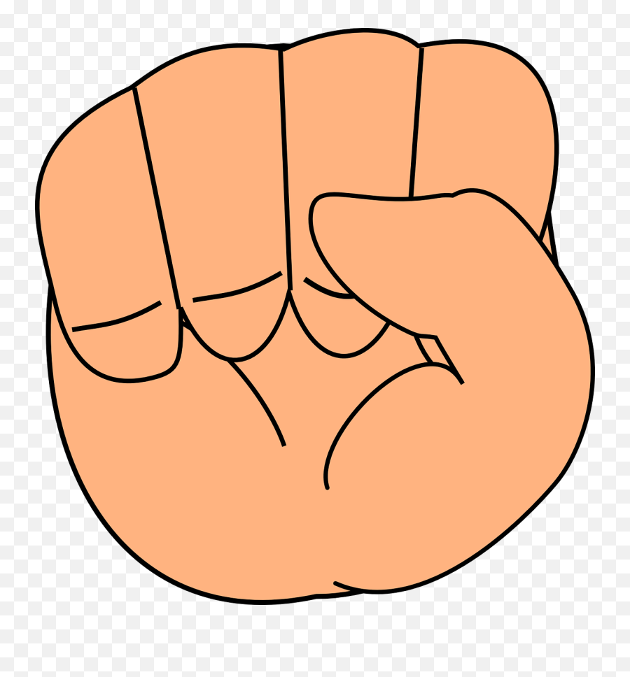 Closed Hand Clip Art At Clker - Hand Clip Art Emoji,Hand Clipart