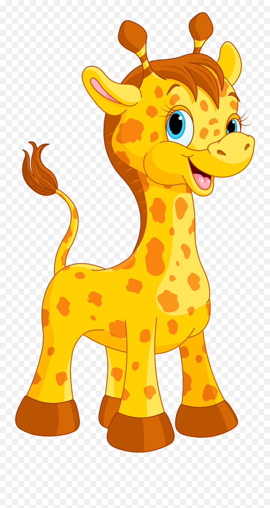 Download Cute Giraffe Cartoon Png - Cute Giraffe Clipart Png Emoji,Giraffe Clipart