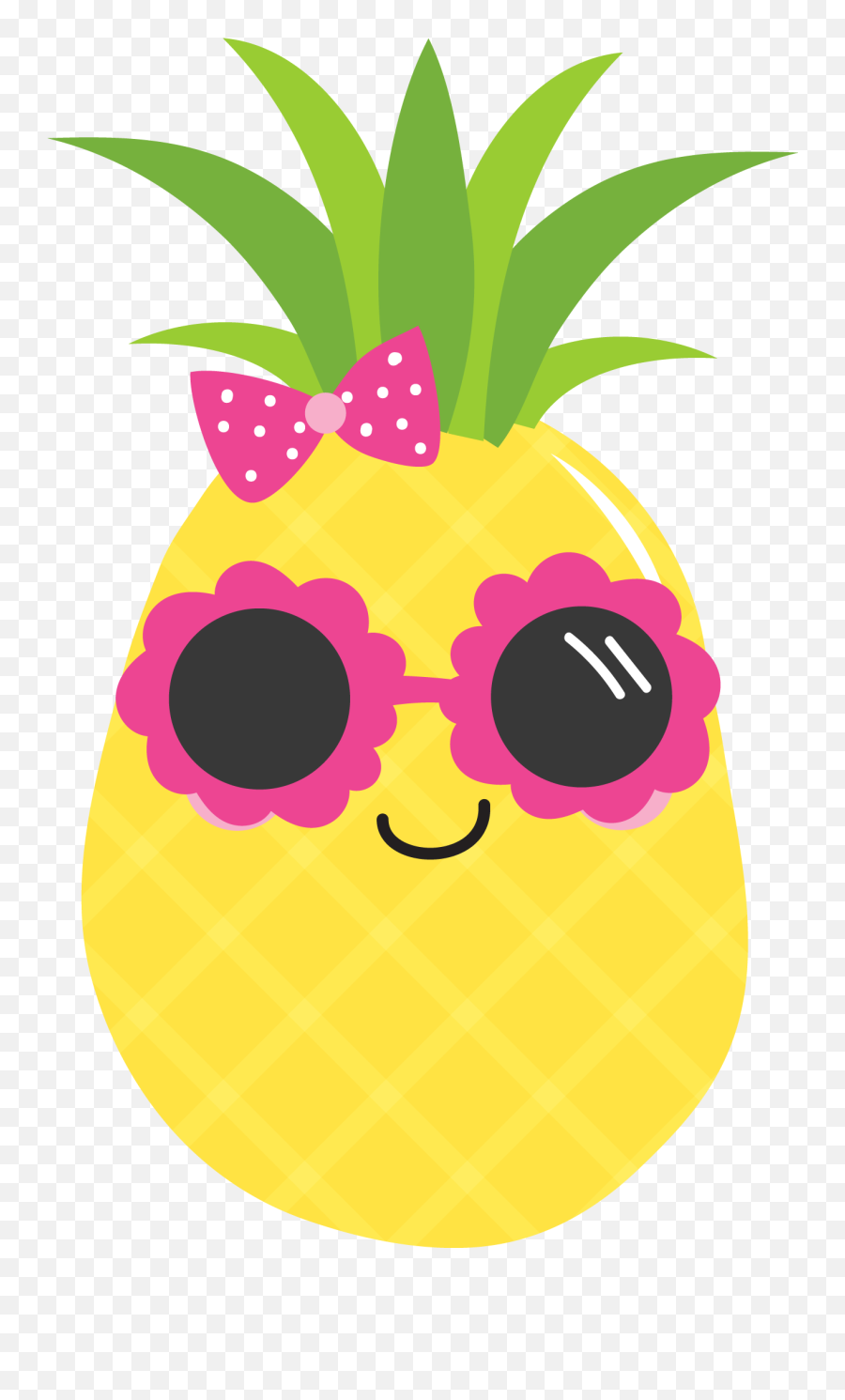 Pineapple Luau Food Clip Art - Pineapple Cartoon Png Emoji,Pineapple Clipart