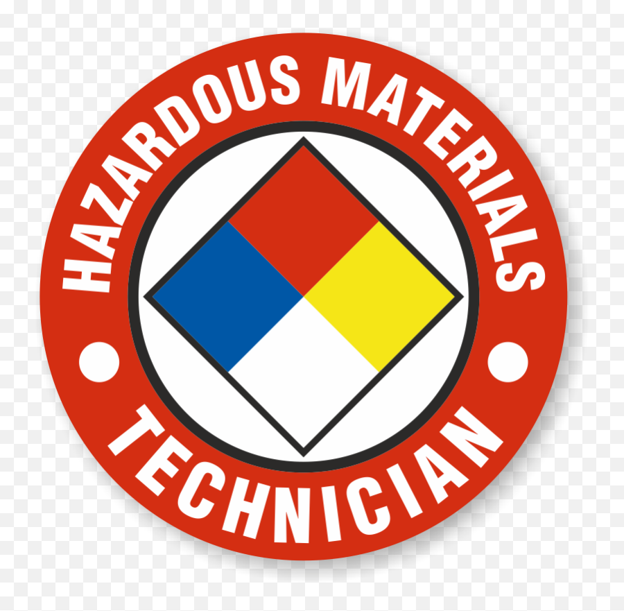 Hazardous Material Technician Hard Hat - Vertical Emoji,Hazmat Logo