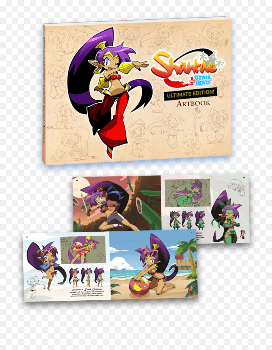 Half - Shantae Half Genie Hero Art Book Emoji,Shantae Png