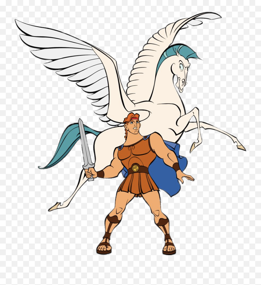 Transparent Hercules And Pegasus Png Image - Hercules And Pegasus Emoji,Hercules Png