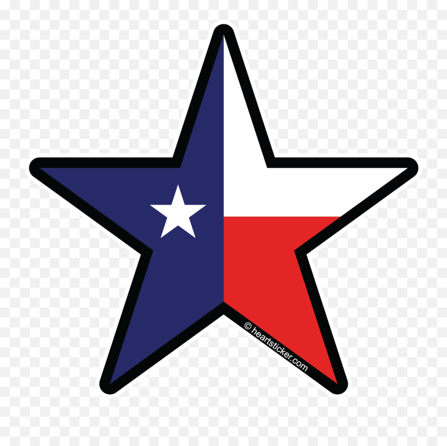 Heart In Texas - Texas State Flag Logo Clipart Full Size Crescent Moon Coffee Bar Cafe Emoji,Texas Clipart