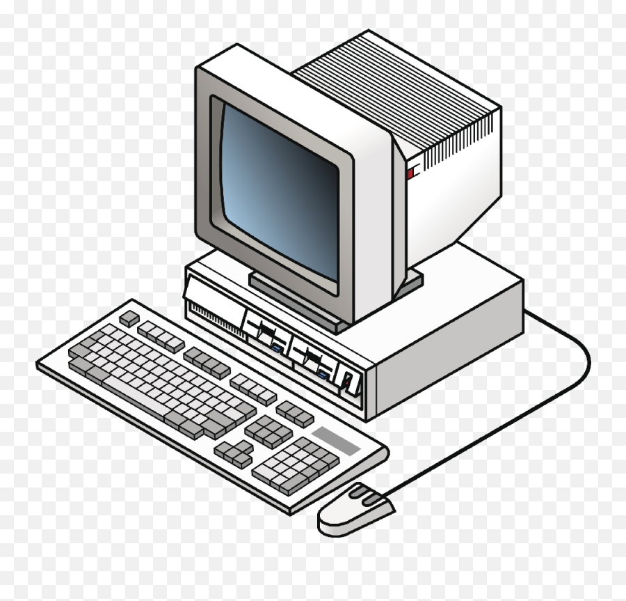 Ibm Clipart Computer Exam - 90 S Computer Png Emoji,Computers Clipart