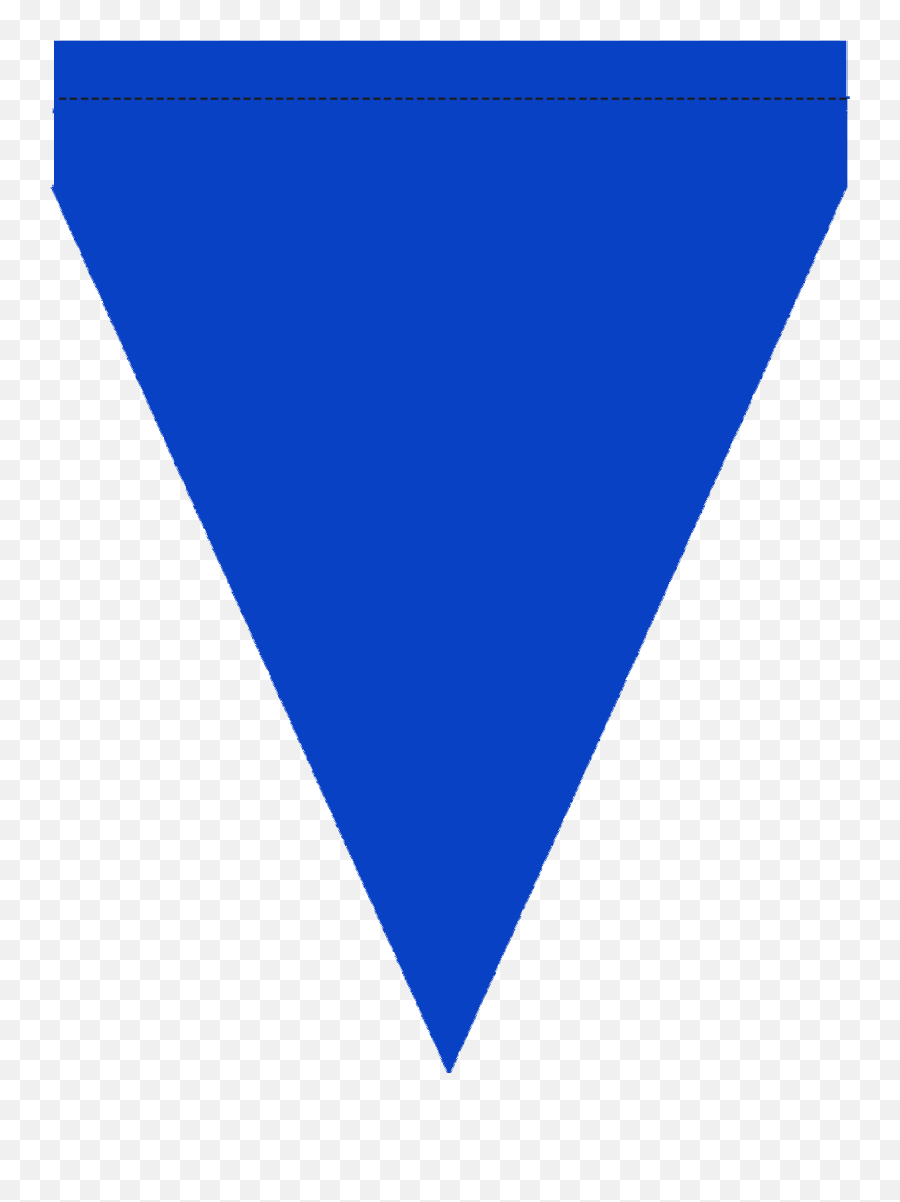 Large Pennant Banner Template - Banner Blue Triangle Flag Emoji,Pennant Banner Clipart