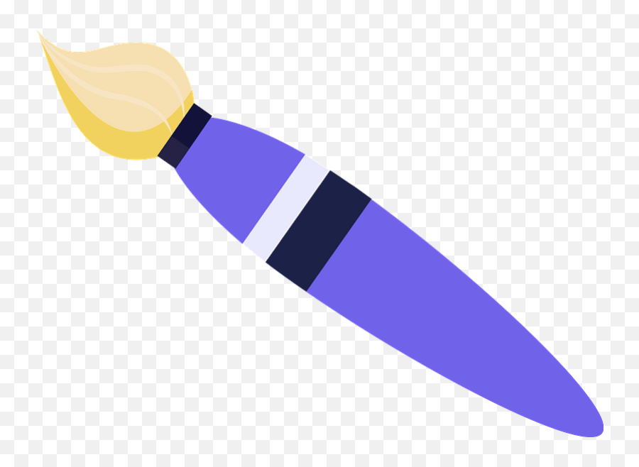 Paintbrush Clipart - Paintbrush Clipart Emoji,Paintbrush Clipart