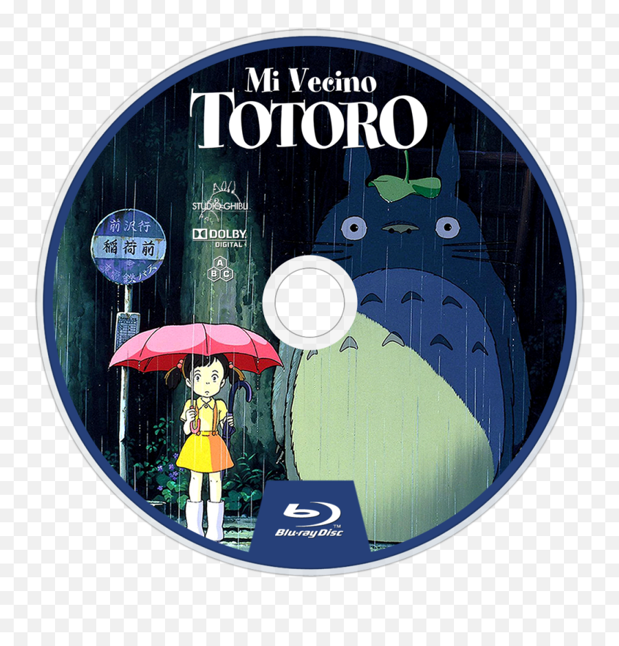 My Neighbor Totoro Png - My Neighbor Totoro Bluray Disc My Neighbor Totoro Bluray Label Emoji,Totoro Clipart