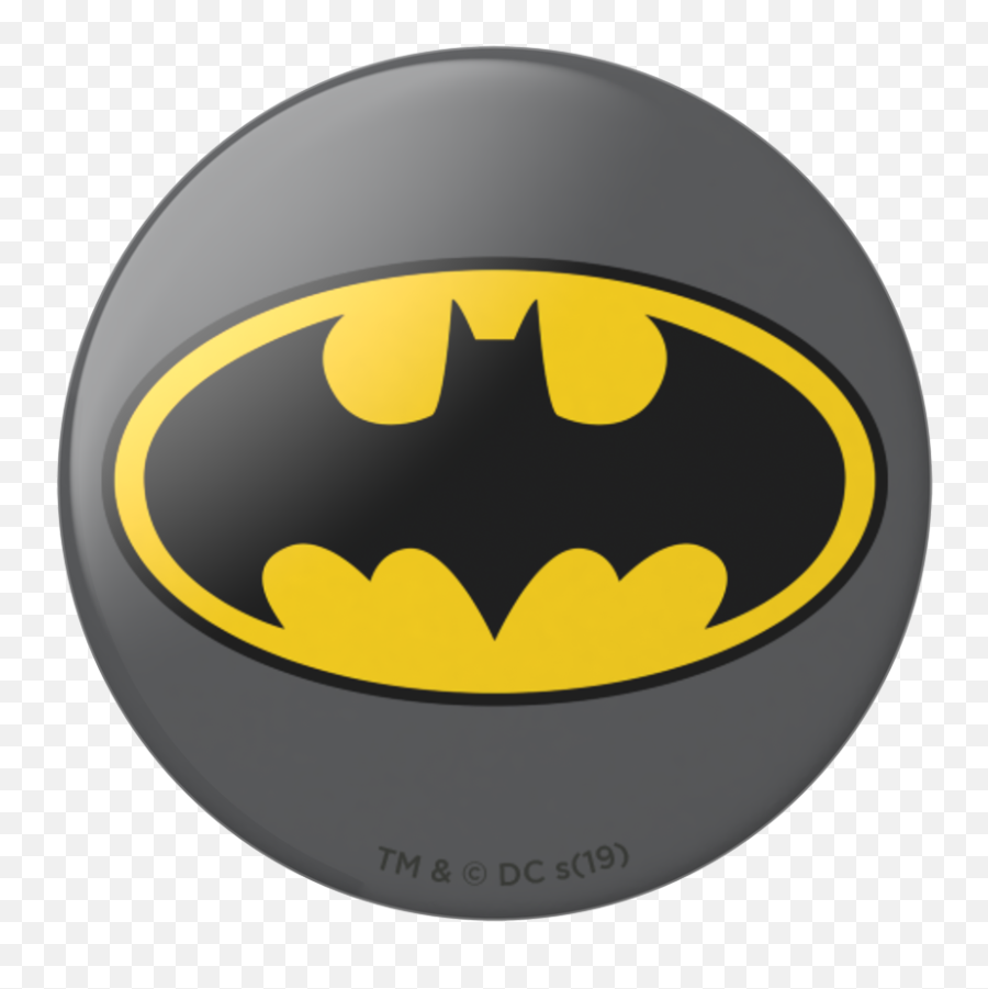 Batman Icon - Black Yellow Batman Logo Hd Png Download Batman Logo Emoji,Batman Logo Transparent