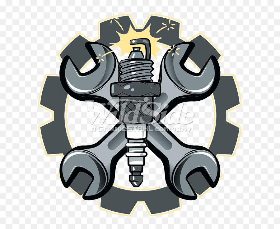 Spark Plug Png - Wrenches Gear Spark Plug Logo Wrenches Desenhos Para Oficina Mecanica Emoji,Plug Logo