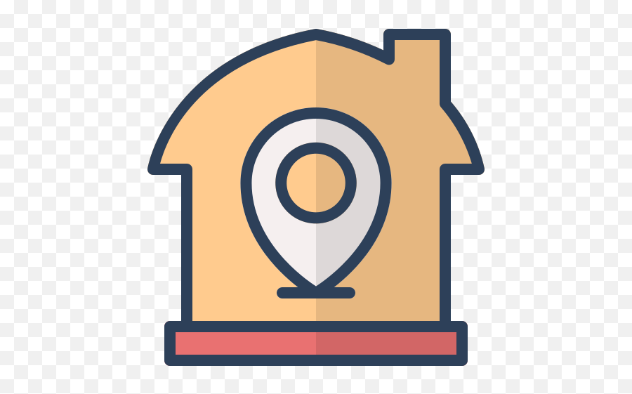 Location Pin Home House Real Estate Free Icon Of Real - Real Estate Emoji,Location Pin Png