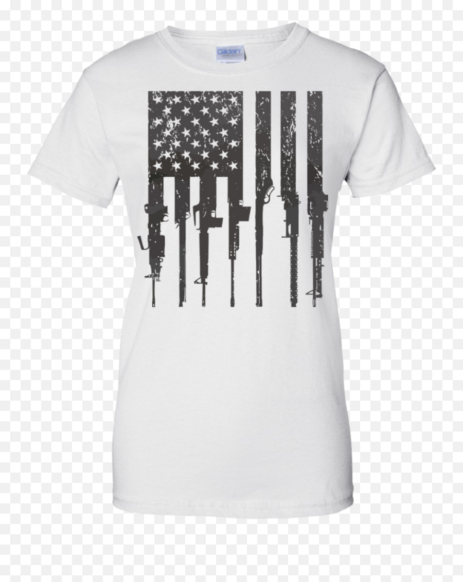 Menu0027s Rifle American Flag Shirt Gun Rights Shirt U2013 Shirt Emoji,Black And White American Flag Png