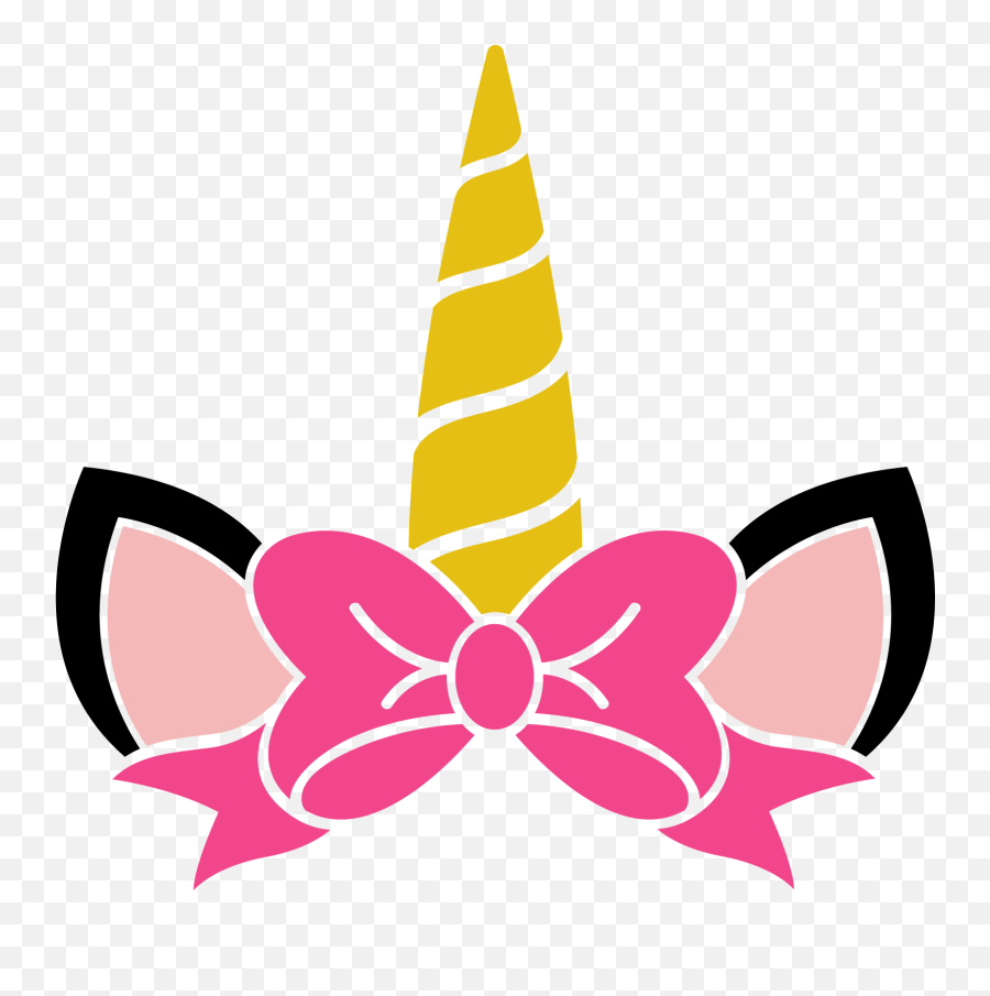 Unicorn With Pink Bow Clipart - Full Size Clipart 5725898 Emoji,Pink Bow Clipart