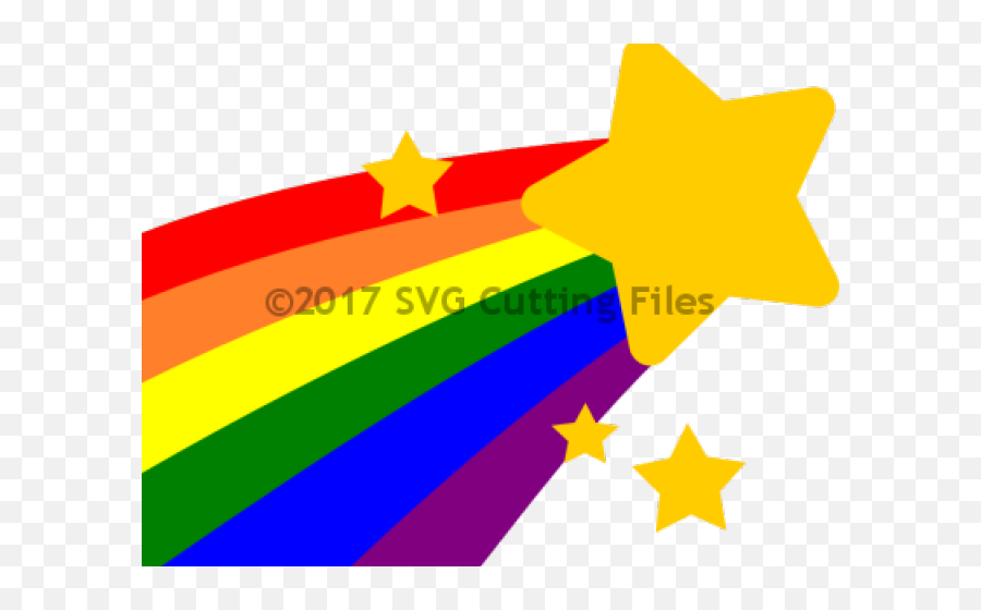 Download Hd Pp Rainbow Shooting Star - Shooting Star With Emoji,Shooting Star Transparent
