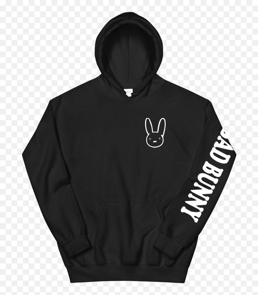 Bad Bunny Logo Hoodie - Solid Emoji,Bad Bunny Logo