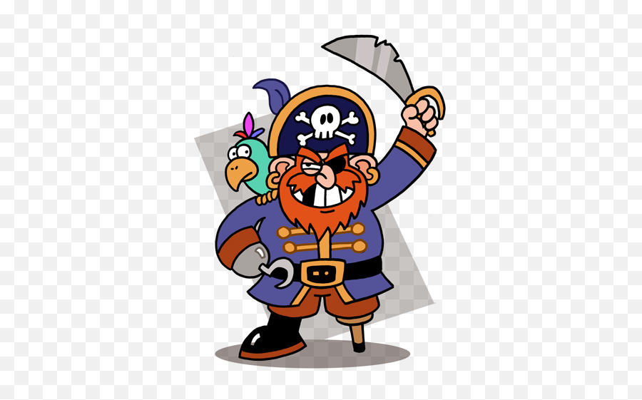 Pirate Clipart - Transparent Pirate Cartoon Emoji,Fantasy Clipart