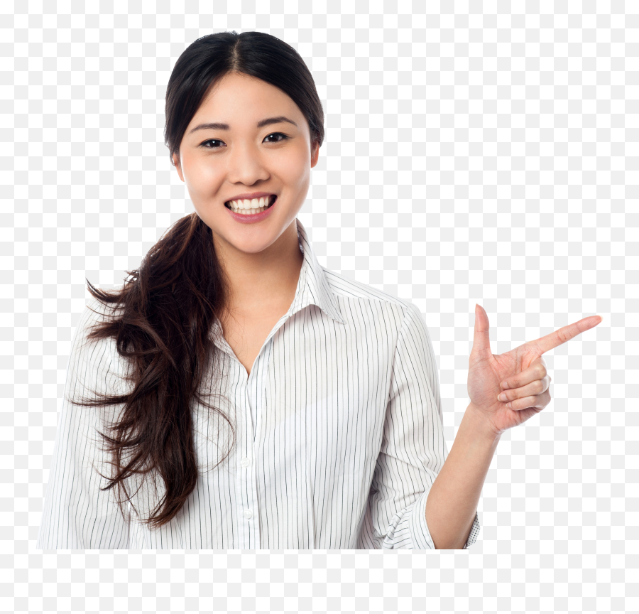 Women Pointing Right Royalty - Transparent Smiling Woman Png Emoji,Women Png