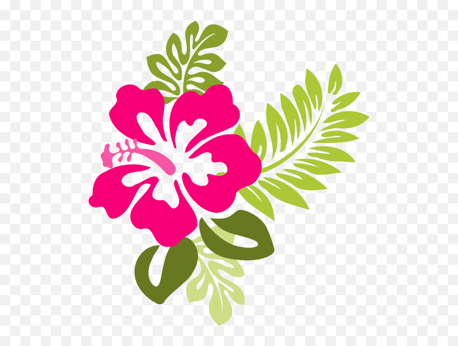 Hibiscus Clip Art - Clipart Hibiscus Flower Emoji,Hibiscus Clipart