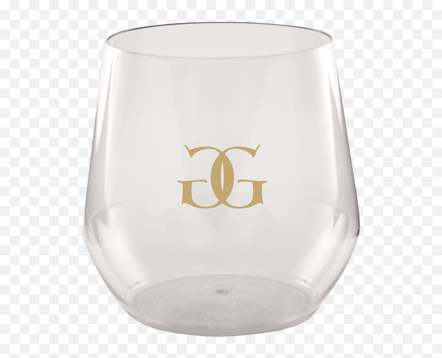 14oz Stemless Wine Glass Personalized - Serveware Emoji,Wine Glass Logo