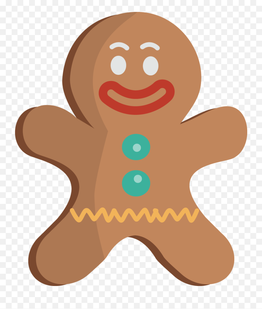 Free Gingerbread Man Clipart The - Ginger Bread No Background Emoji,Man Clipart