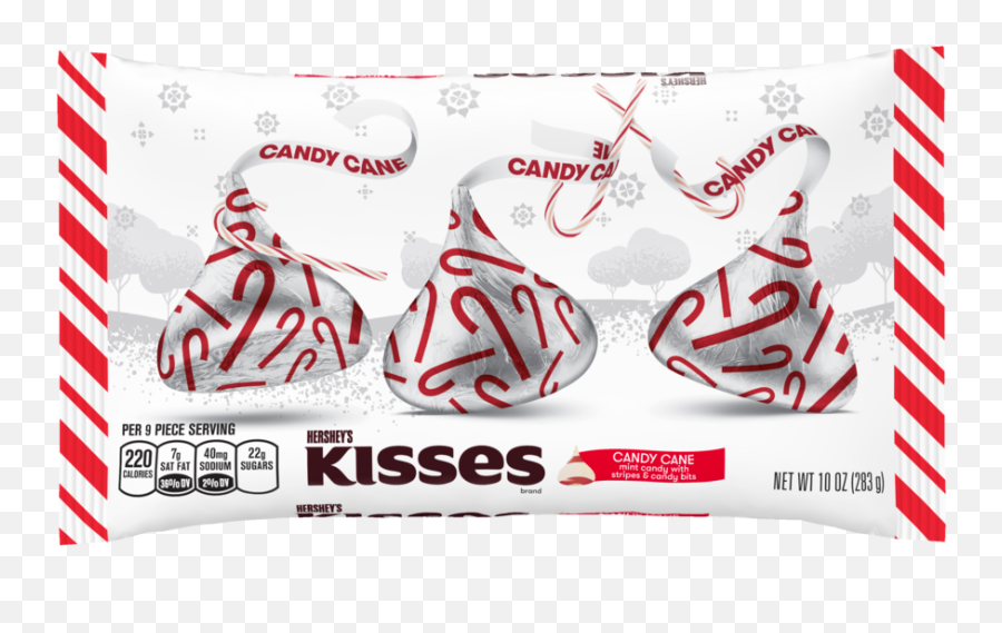 Hersheys Kisses - Candy Cane Hershey Kisses Emoji,Hershey Kisses Logo