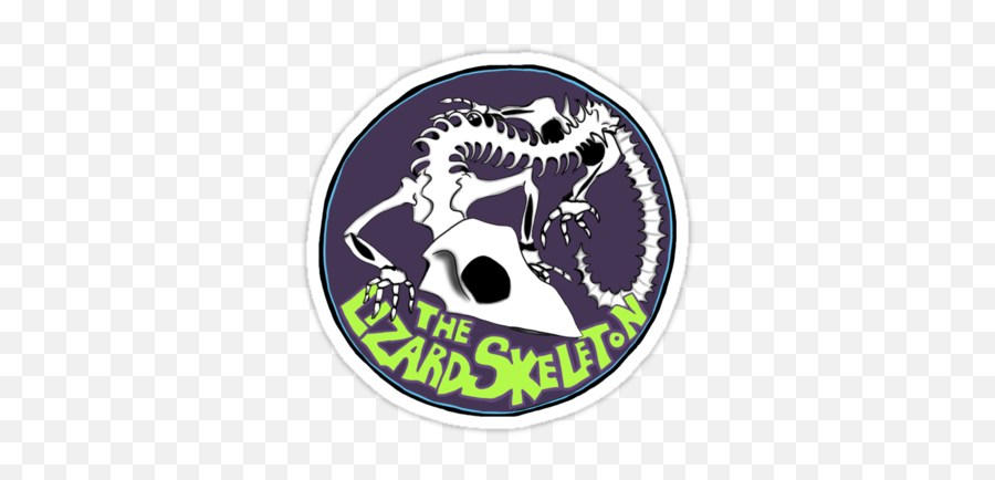 The Lizard Skeleton Stickers - Automotive Decal Emoji,Skeleton Logo