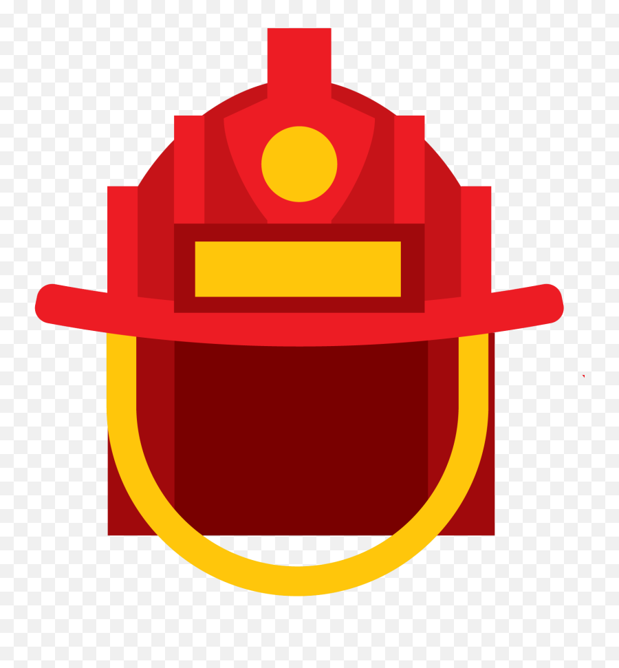 Firefighter Clipart Symbol - Firefighter Transparent Firefighter Red Helmet Icon Emoji,Firefighter Clipart