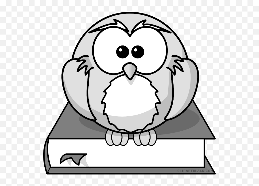 Owl On Book Shower Curtain Png Image - Wisdom Clip Art Emoji,Owls Clipart Black And White